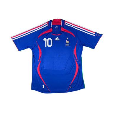 Maillot football vintage Equipe de France #10 ZIDANE domicile saison - Adidas - Equipe de France