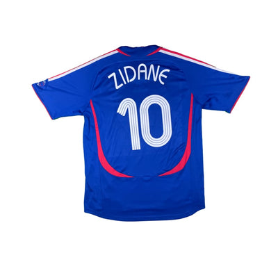 Maillot football vintage Equipe de France #10 ZIDANE domicile saison - Adidas - Equipe de France