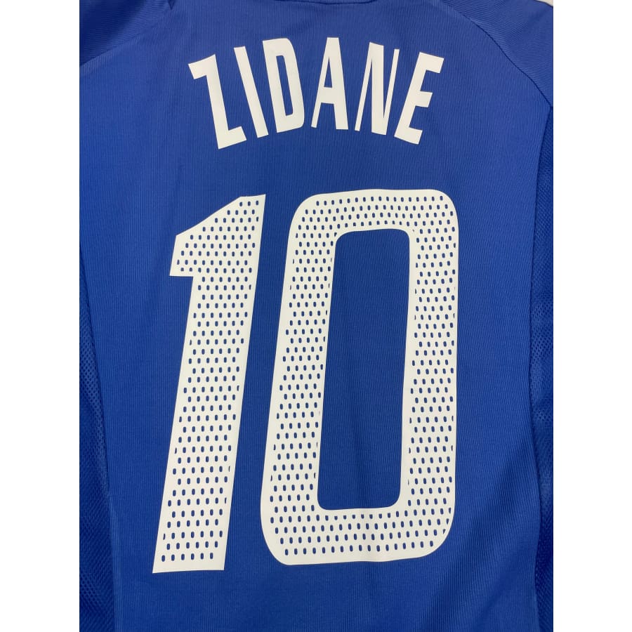 Maillot football vintage Equipe de France #10 Zidane domicile saison - Adidas - Equipe de France