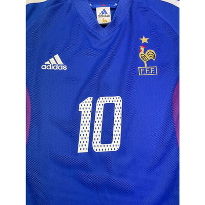 Maillot football vintage Equipe de France #10 Zidane domicile saison - Adidas - Equipe de France
