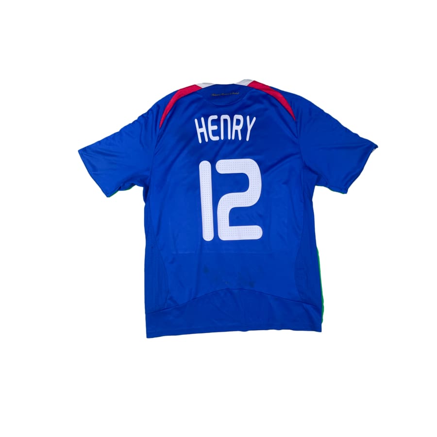 Maillot football vintage Equipe de France #12 Henry domicile saison 2008-2009 - Adidas - Equipe de France