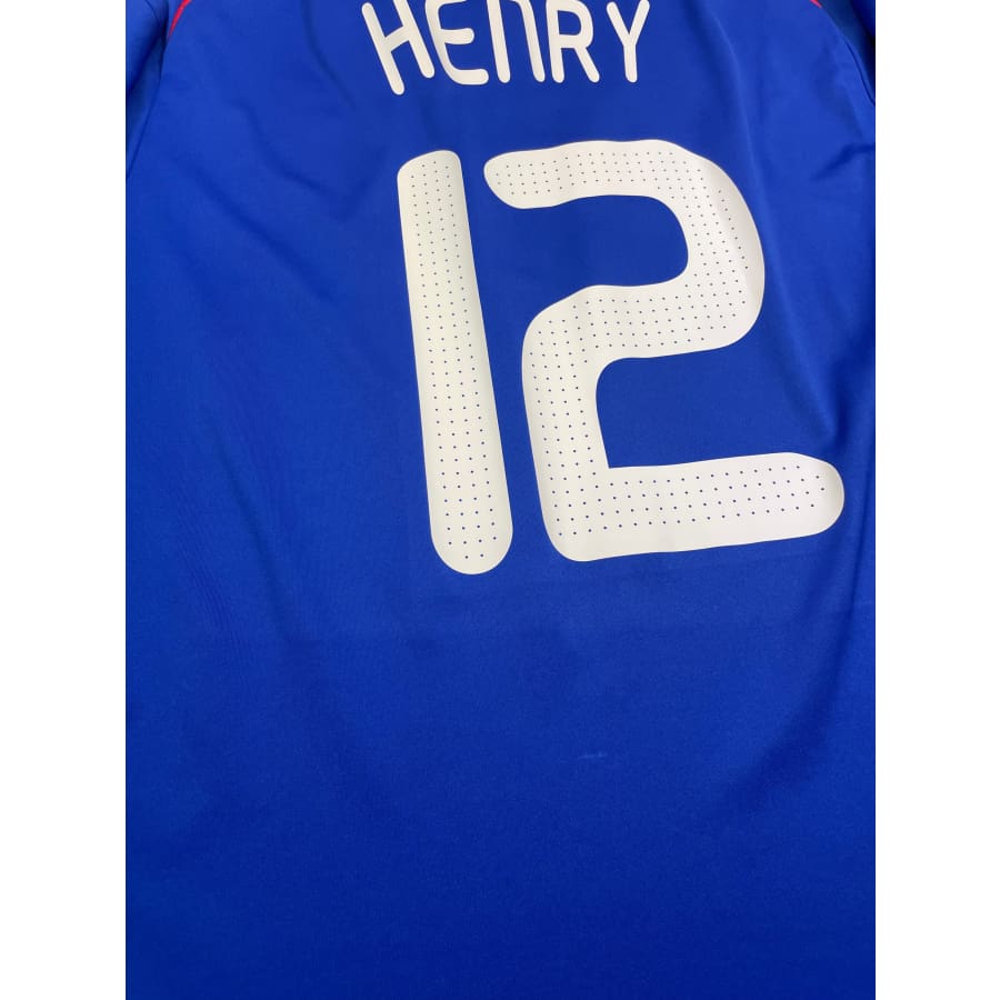 Maillot football vintage Equipe de France #12 Henry domicile saison 2008-2009 - Adidas - Equipe de France
