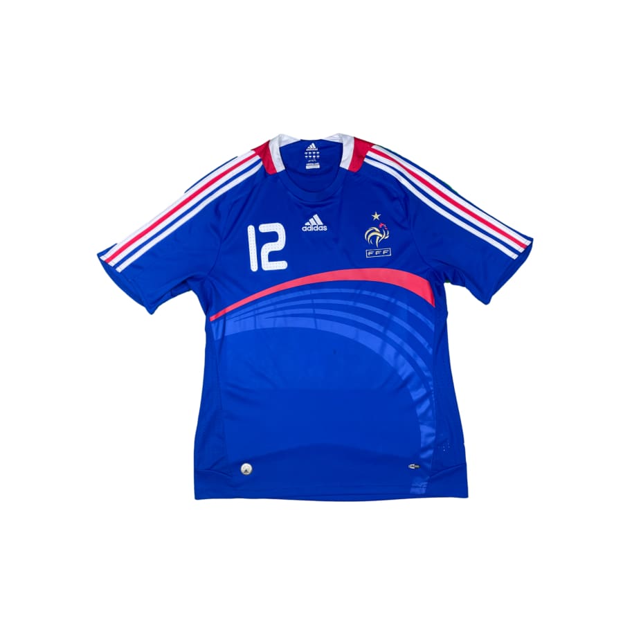 Maillot football vintage Equipe de France #12 Henry domicile saison 2008-2009 - Adidas - Equipe de France
