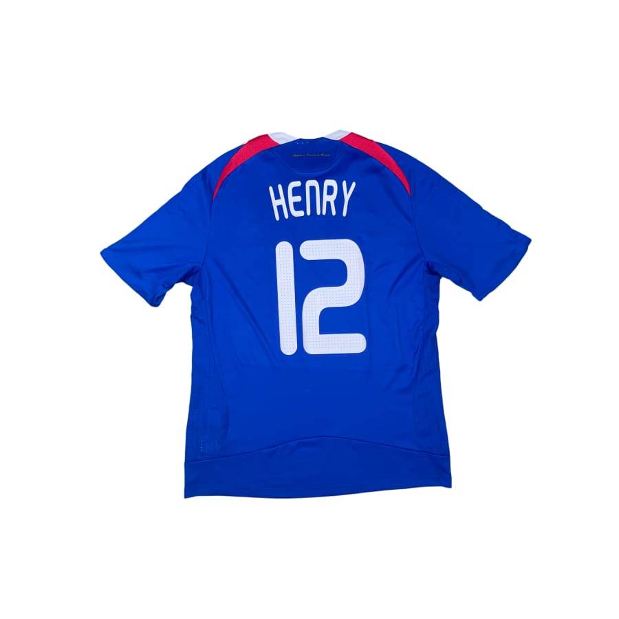Maillot football vintage Equipe de France #12 Henry domicile saison 2008-2009 - Adidas - Equipe de France