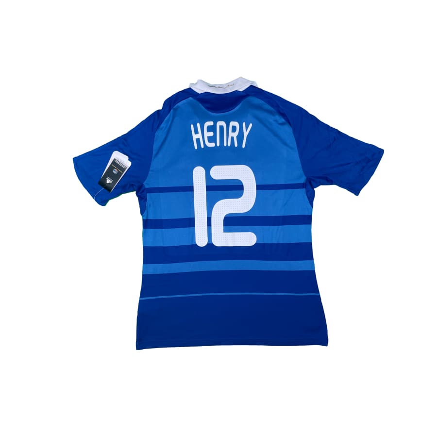 Maillot football vintage Equipe de France #12 Henry domicile saison 2009-2010 - Adidas - Equipe de France