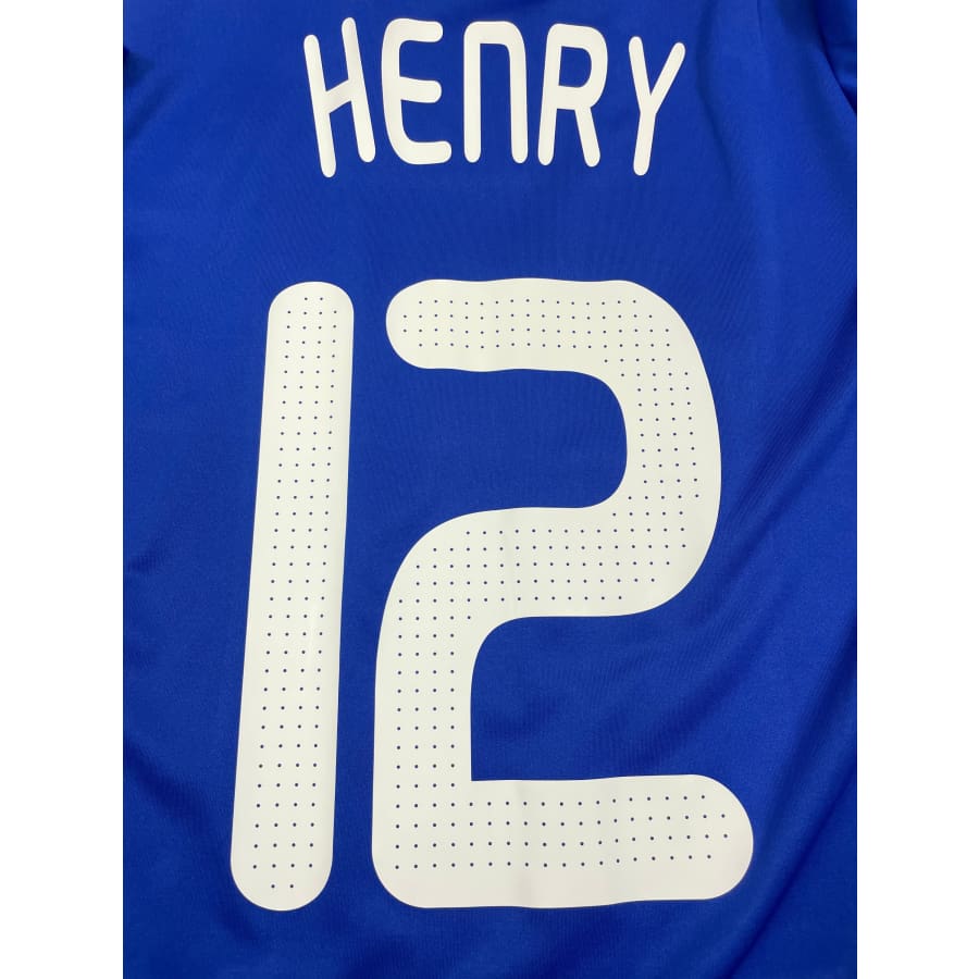 Maillot football vintage Equipe de France #12 Henry domicile saison - Adidas - Equipe de France