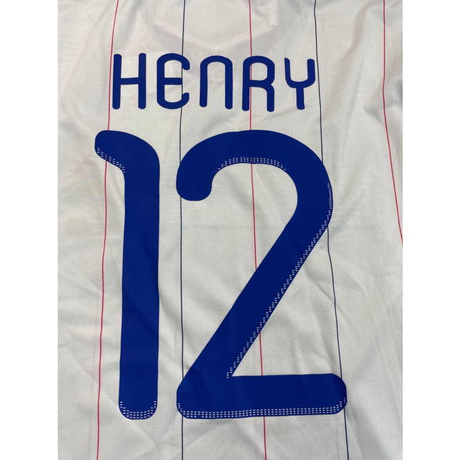 Maillot football vintage Equipe de France #12 Henry extérieur saison 2009-2010 - Adidas - Equipe de France