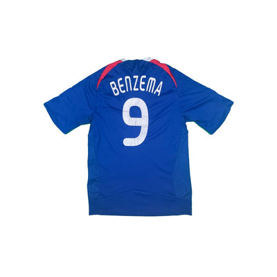 Maillot football vintage Equipe de France #9 Benzema domicile saison - Adidas - Equipe de France