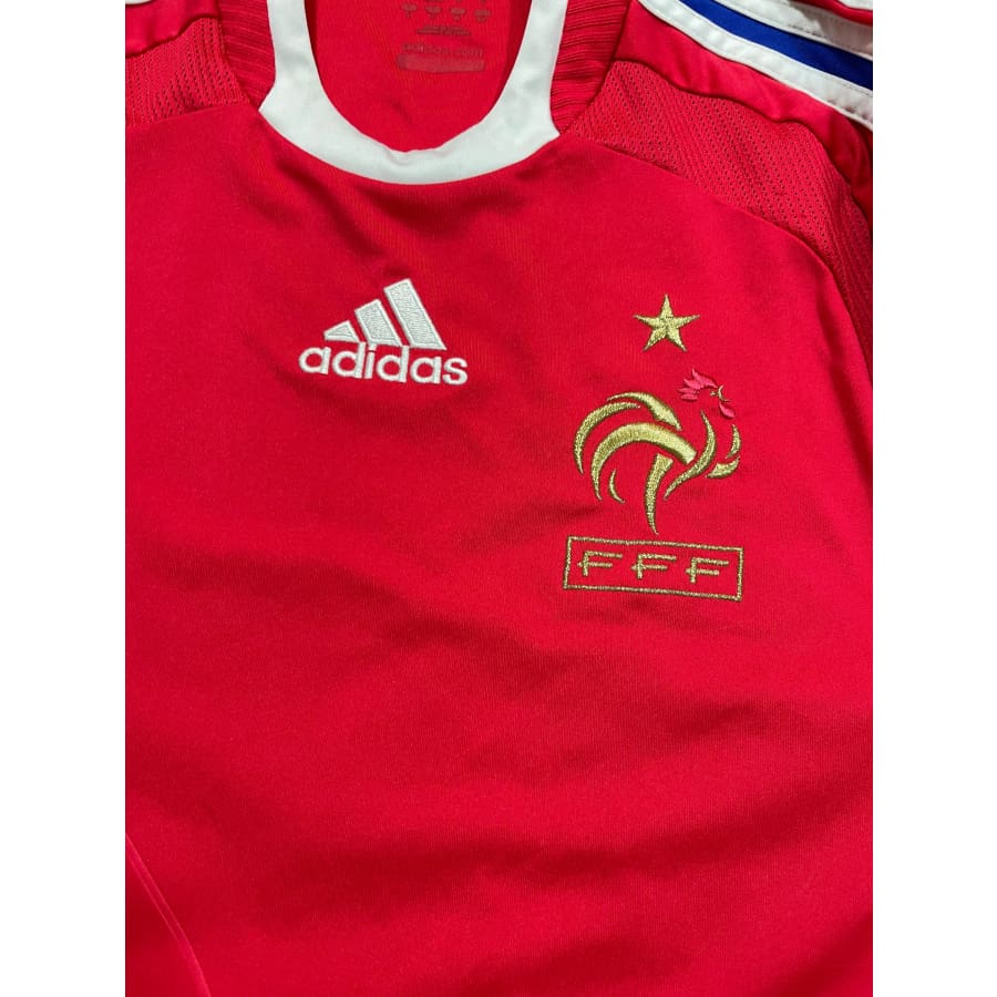 Maillot football vintage Equipe de France #9 Benzema extérieur saison 2008-2009 - Adidas - Equipe de France