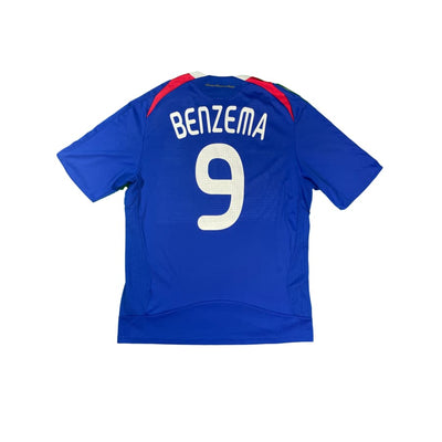 Maillot football vintage Equipe de France #9 Benzema saison 2008-2009 - Adidas - Equipe de France