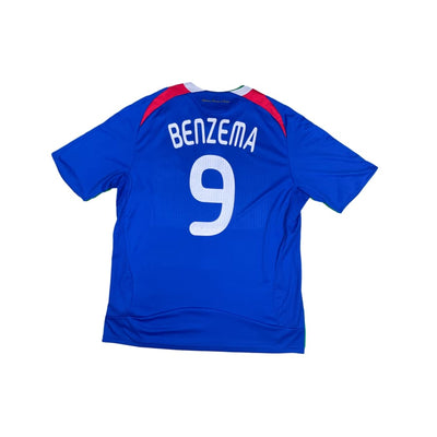 Maillot football vintage Equipe de France #9 Benzema saison 2008-2009 - Adidas - Equipe de France