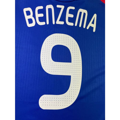 Maillot football vintage Equipe de France #9 Benzema saison 2008-2009 - Adidas - Equipe de France