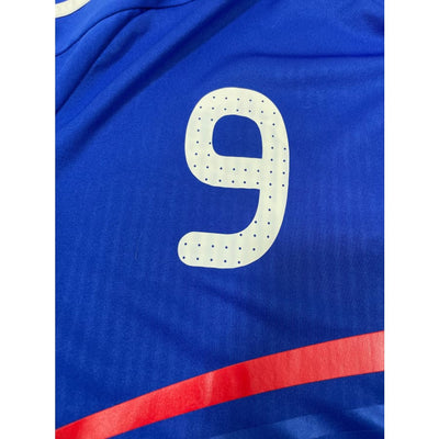 Maillot football vintage Equipe de France #9 Benzema saison 2008-2009 - Adidas - Equipe de France