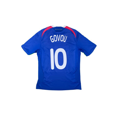 Maillot football vintage Equipe de France domicile #10 Govou saison 2008-2009 - Adidas - Equipe de France