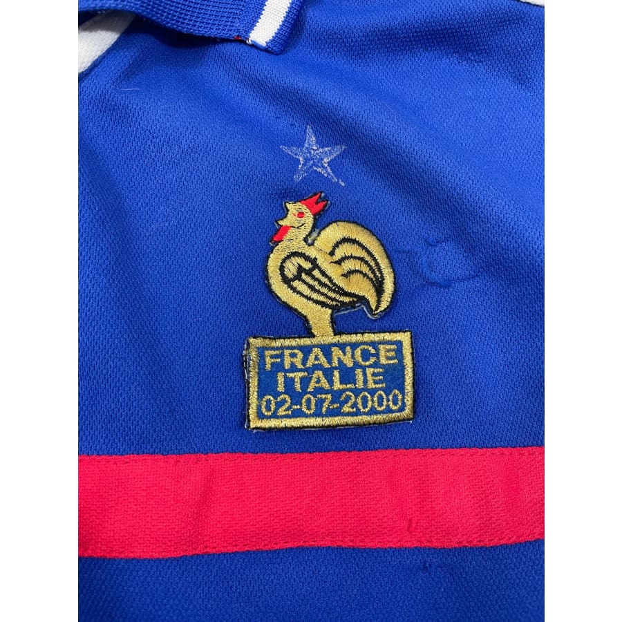 Maillot football vintage Equipe de France domicile #10 Zidane saison 2000-2001 - Adidas - Equipe de France