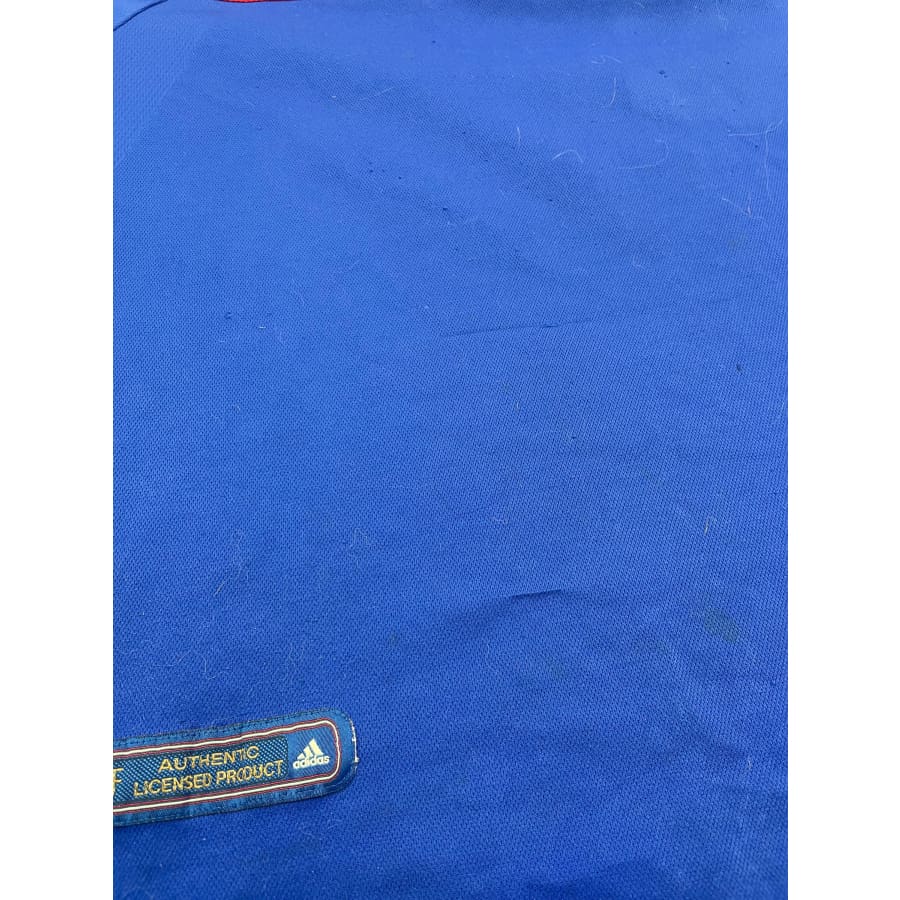 Maillot football vintage Equipe de France domicile #10 Zidane saison 2000-2001 - Adidas - Equipe de France