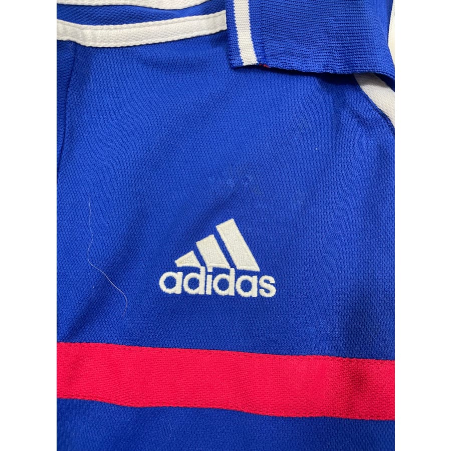 Maillot football vintage Equipe de France domicile #10 Zidane saison 2000-2001 - Adidas - Equipe de France