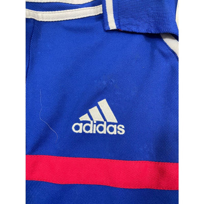 Maillot football vintage Equipe de France domicile #10 Zidane saison 2000-2001 - Adidas - Equipe de France