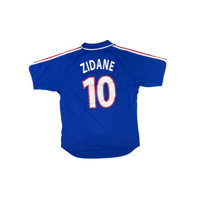 Maillot football vintage Equipe de France domicile #10 Zidane saison 2000-2001 - Adidas - Equipe de France