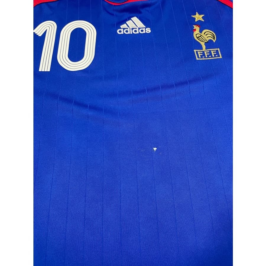 Maillot football vintage Equipe de France domicile #10 Zidane saison - Adidas - Equipe de France