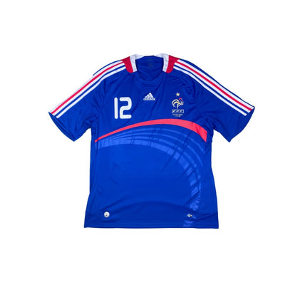 Maillot football vintage Equipe de France domicile #12 Henry saison 2008-2009 - Adidas - Equipe de France