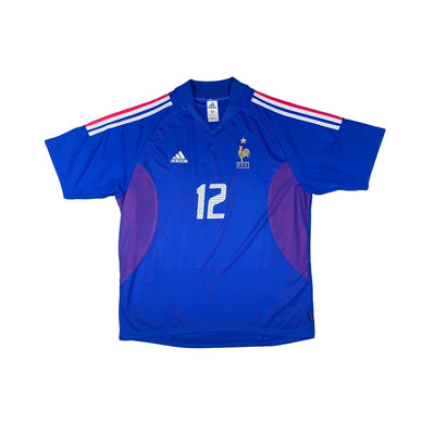 Maillot football vintage Equipe de France domicile #12 Henry saison - Adidas - Equipe de France