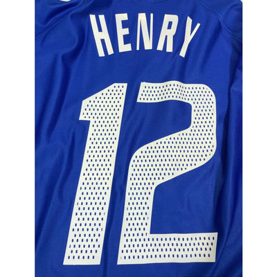 Maillot football vintage Equipe de France domicile #12 Henry saison - Adidas - Equipe de France