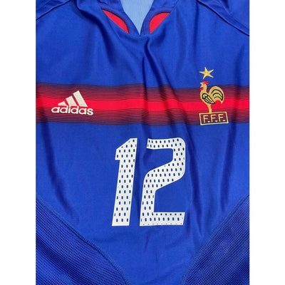 Maillot football vintage Equipe de France domicile #12 Henry saison - Adidas - Equipe de France