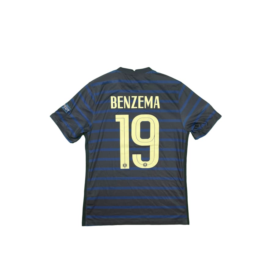 Maillot football vintage Equipe de France domicile #19 Benzema saison 2020 - 2021 - Nike - Equipe de France