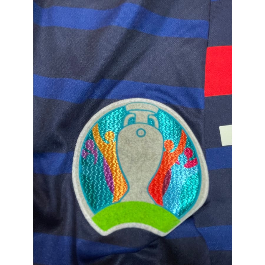 Maillot football vintage Equipe de France domicile #19 Benzema saison 2020 - 2021 - Nike - Equipe de France