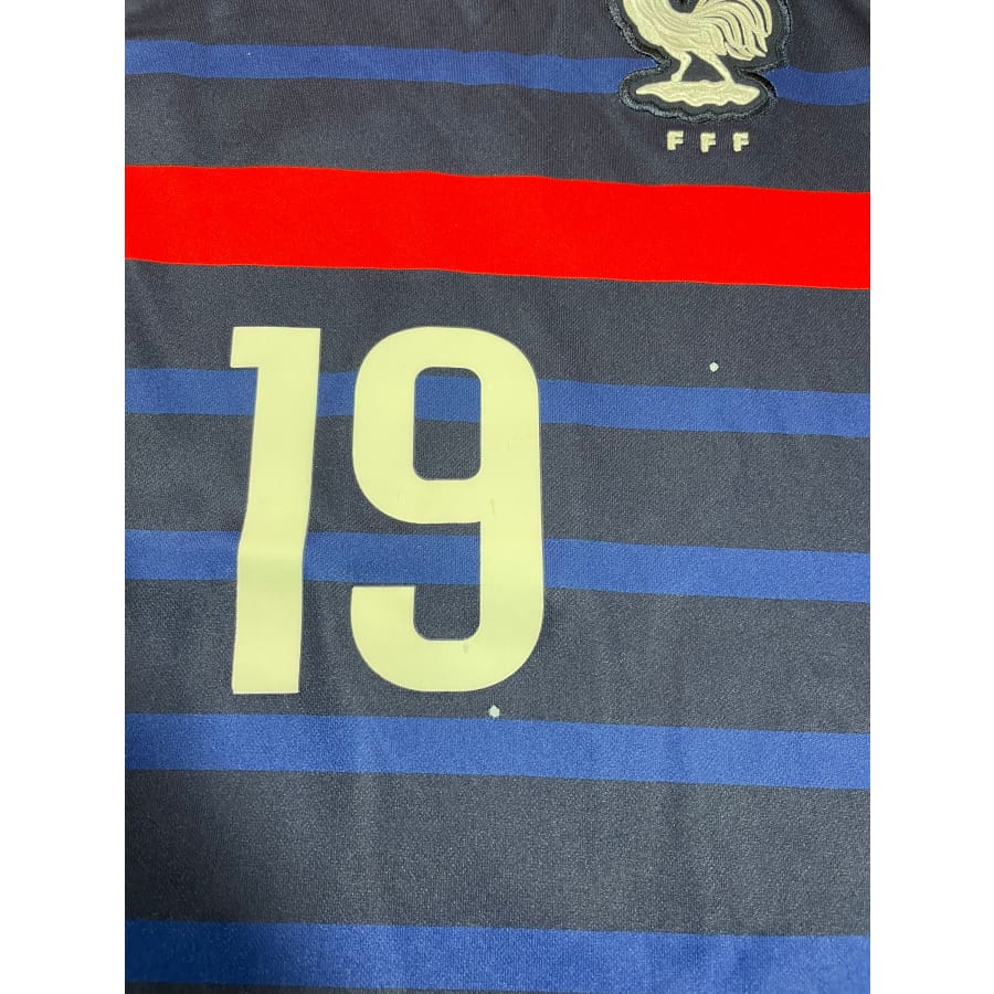 Maillot football vintage Equipe de France domicile #19 Benzema saison 2020 - 2021 - Nike - Equipe de France