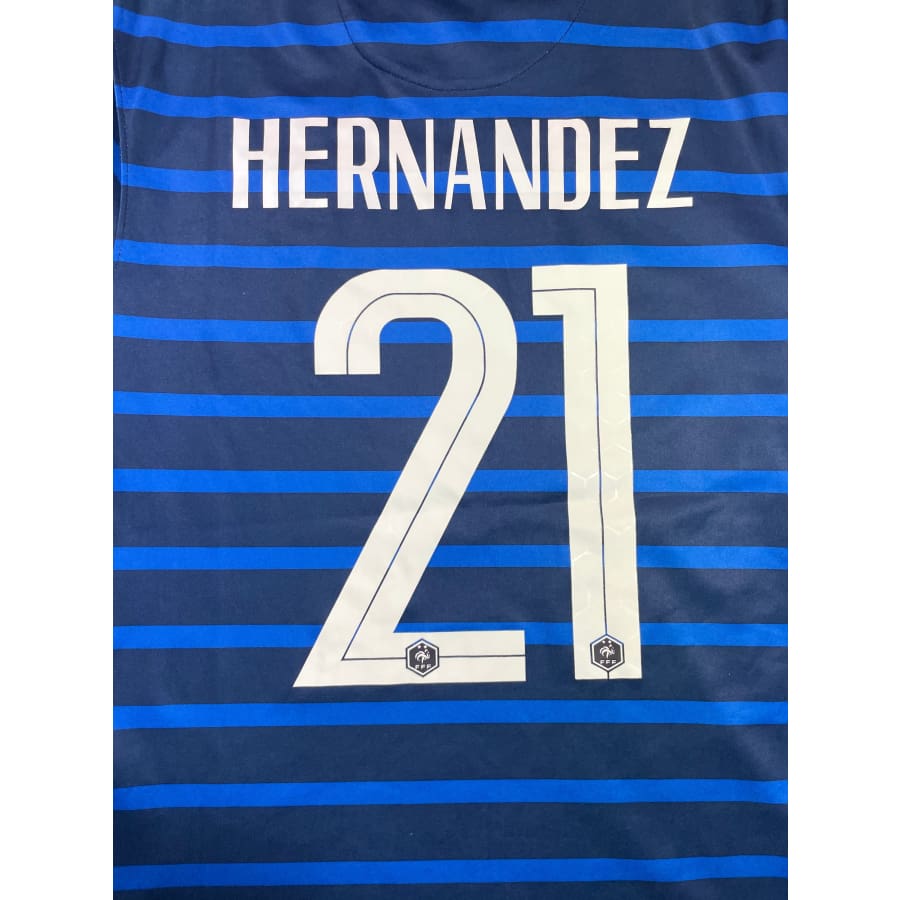 Maillot football vintage Equipe de France domicile #21 Hernandez saison 2020 - 2021 - Nike - Equipe de France