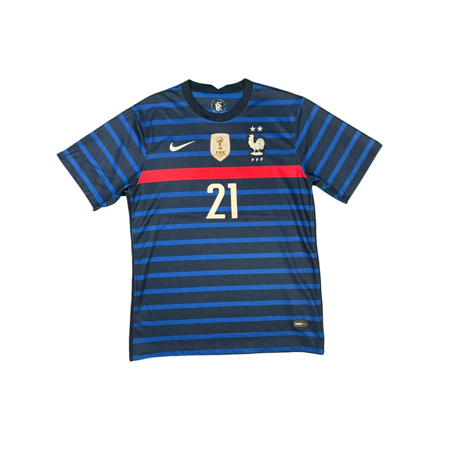 Maillot football vintage Equipe de France domicile #21 Hernandez saison 2020 - 2021 - Nike - Equipe de France