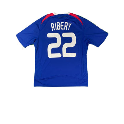 Maillot football vintage Equipe de France domicile #22 Ribery saison 2008-2009 - Adidas - Equipe de France