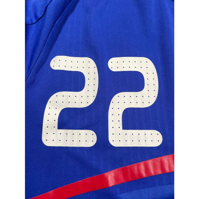 Maillot football vintage Equipe de France domicile #22 Ribery saison 2008-2009 - Adidas - Equipe de France