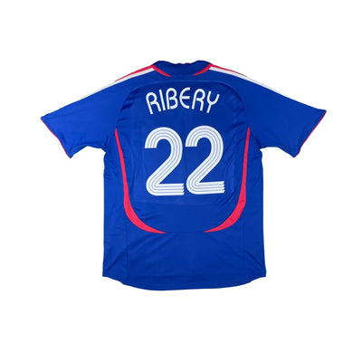 Maillot football vintage Equipe de France domicile #22 Ribery saison - Adidas - Equipe de France