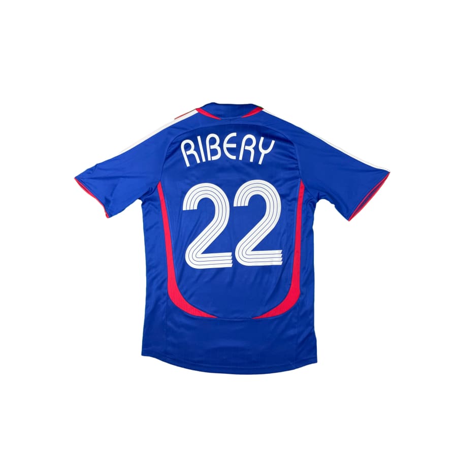 Maillot football vintage Equipe de France domicile #22 Ribery saison - Adidas - Equipe de France