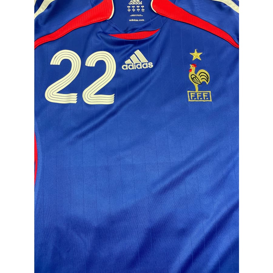 Maillot football vintage Equipe de France domicile #22 Ribery saison - Adidas - Equipe de France