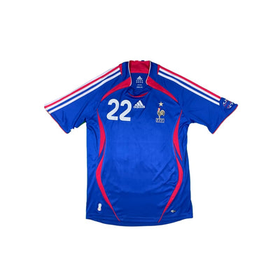 Maillot football vintage Equipe de France domicile #22 Ribery saison - Adidas - Equipe de France