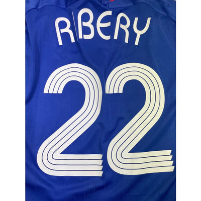 Maillot football vintage Equipe de France domicile #22 Ribery saison - Adidas - Equipe de France