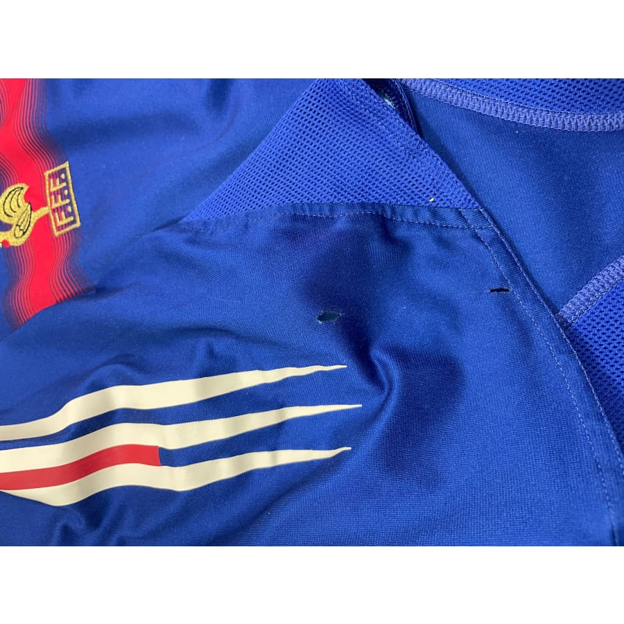 Maillot football vintage Equipe de France domicile #3 Lizarazu saison - Adidas - Equipe de France