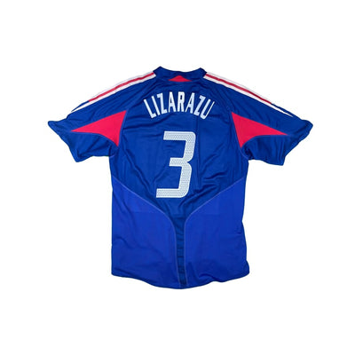 Maillot football vintage Equipe de France domicile #3 Lizarazu saison - Adidas - Equipe de France
