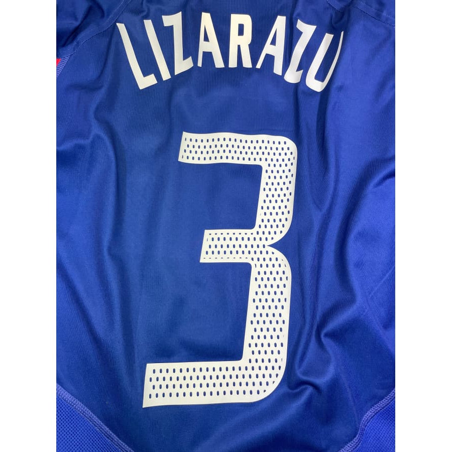 Maillot football vintage Equipe de France domicile #3 Lizarazu saison - Adidas - Equipe de France
