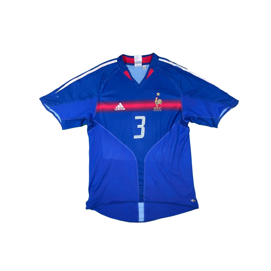 Maillot football vintage Equipe de France domicile #3 Lizarazu saison - Adidas - Equipe de France