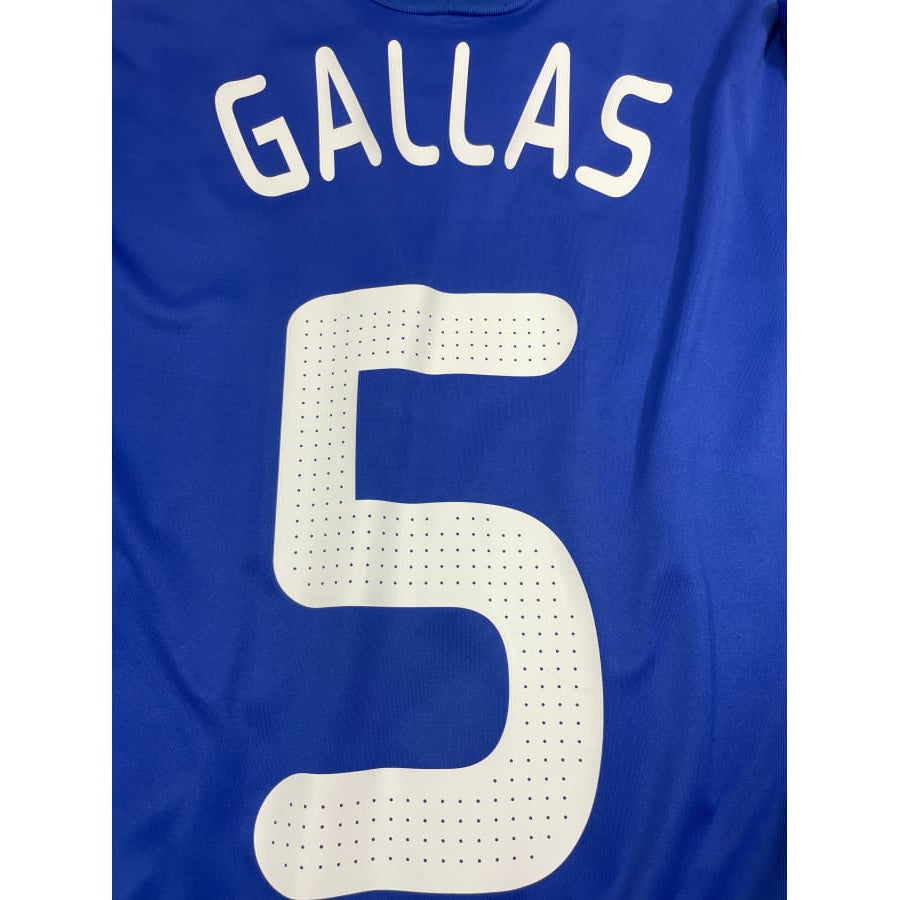 Maillot football vintage Equipe de France domicile #5 Gallas saison 2008-2009 - Adidas - Equipe de France