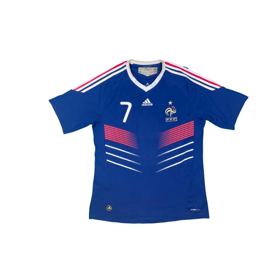 Maillot football vintage Equipe de France domicile #7 Ribery saison 2012-2013 - Adidas - Equipe de France
