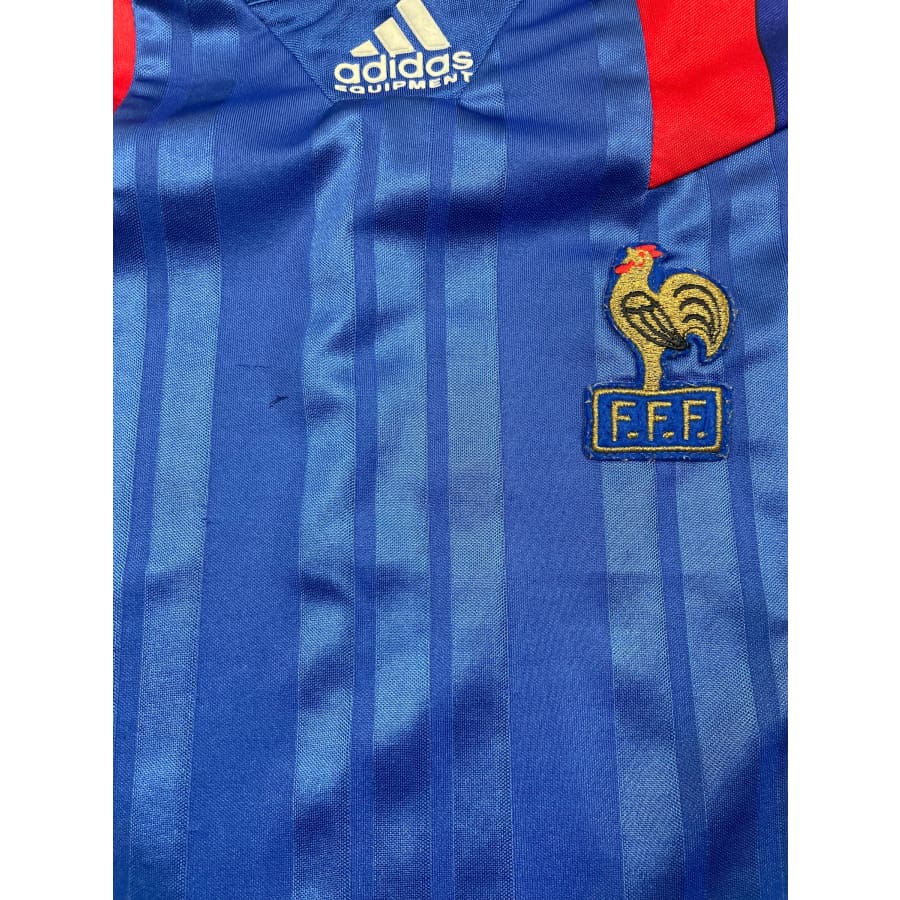 Maillot football vintage Equipe de France domicile saison - Adidas - Equipe de France