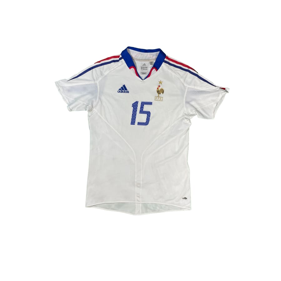 Maillot football vintage Equipe de France extérieur #15 Thuram saison 2004-2005 - Adidas - Equipe de France