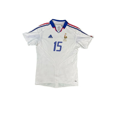 Maillot football vintage Equipe de France extérieur #15 Thuram saison 2004-2005 - Adidas - Equipe de France