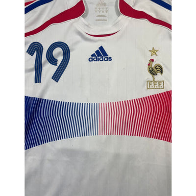 Maillot football vintage Equipe de France extérieur #19 Sagnol saison 2006-2007 - Adidas - Equipe de France